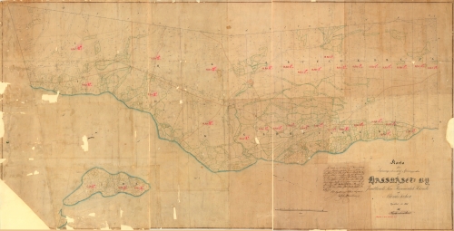 Karta Laga skifte Havsnas 1853